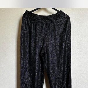 Saint Laurent Black Shimmer Joggers